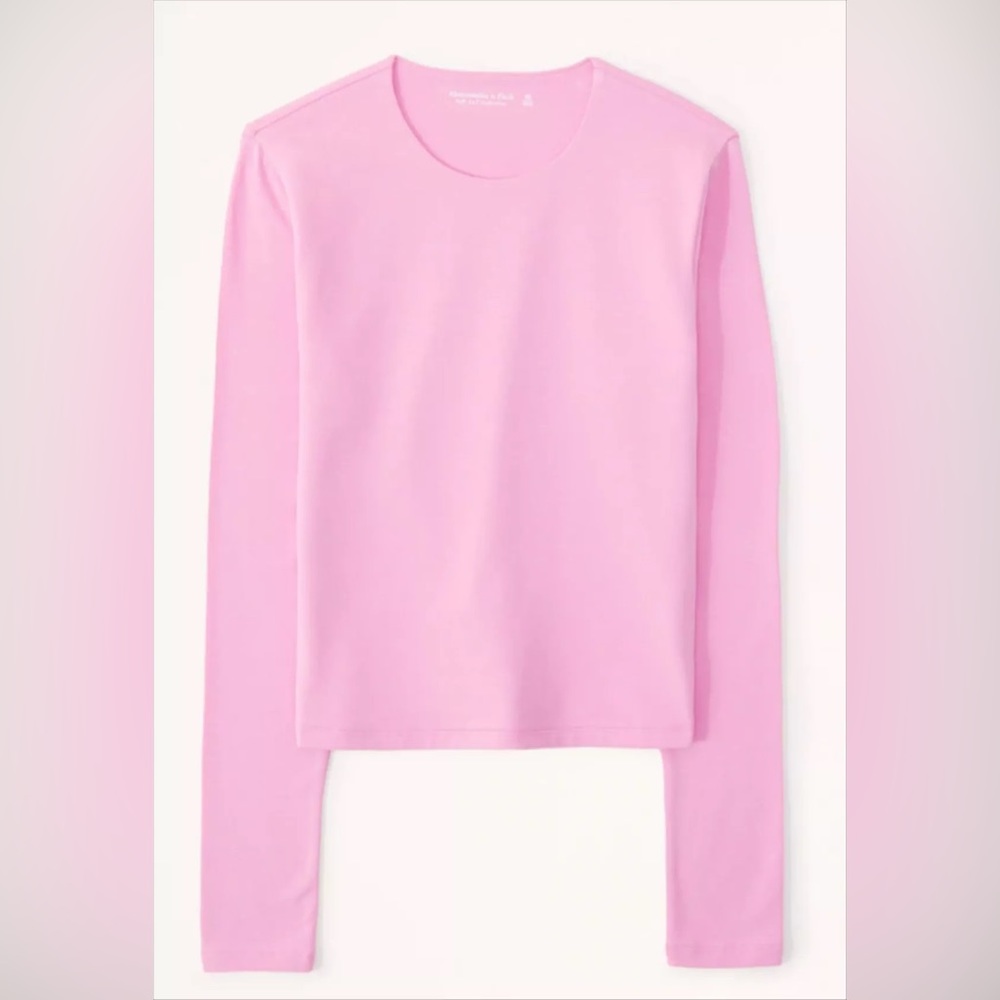 NWOT Abercrombie Soft AF Seamless Cotton Crew Neck